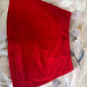 HALARA Vibrant Red Mini Skirt